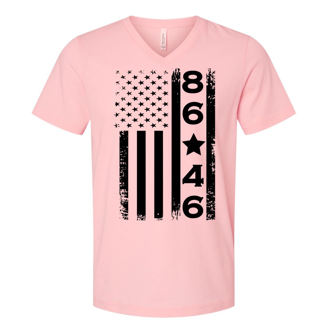 86 46 Impeach Biden 46 Vintage Distressed 86 46 Anti Biden V-Neck T-Shirt
