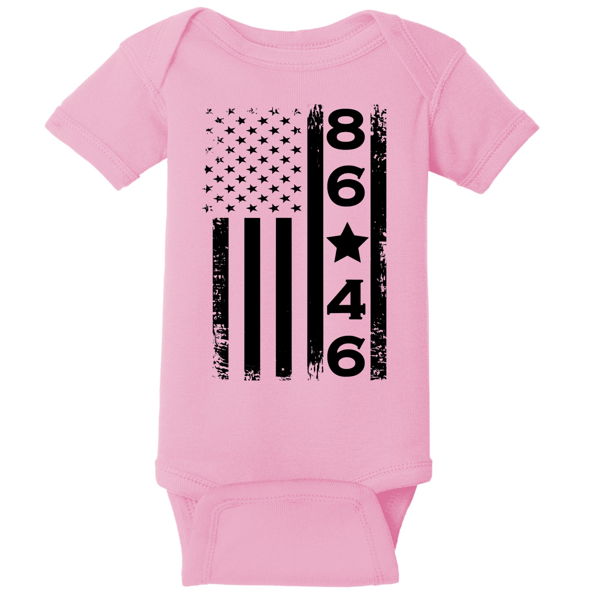 86 46 Impeach Biden 46 Vintage Distressed 86 46 Anti Biden Baby Bodysuit