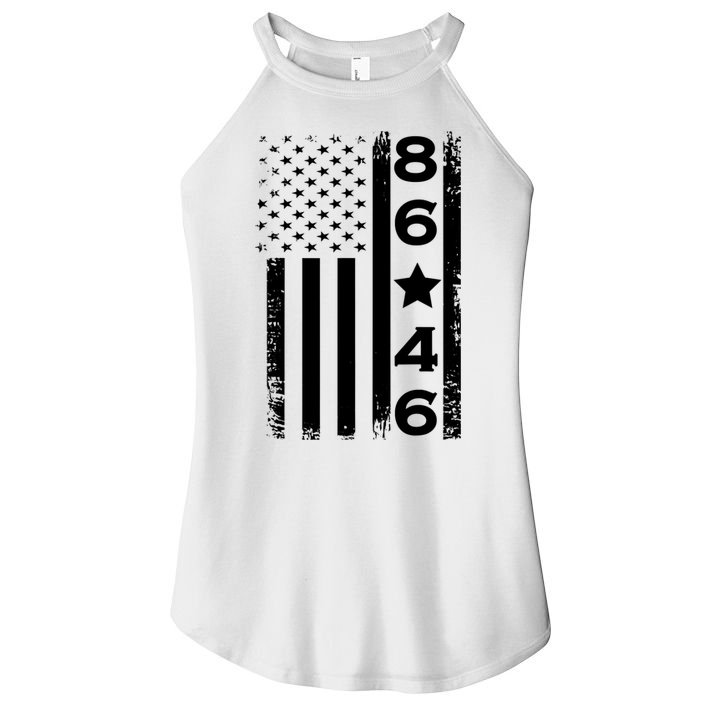 86 46 Impeach Biden 46 Vintage Distressed 86 46 Anti Biden Women's Perfect Tri Rocker Tank