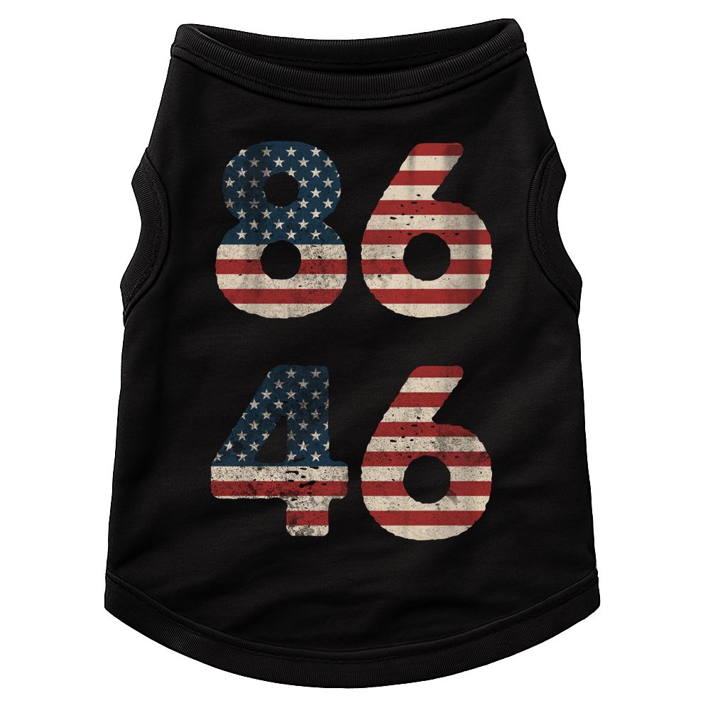 86 46 Impeach Anti Biden Vintage Distressed Doggie Tank
