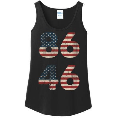 86 46 Impeach Anti Biden Vintage Distressed Ladies Essential Tank