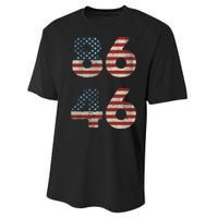 86 46 Impeach Anti Biden Vintage Distressed Performance Sprint T-Shirt