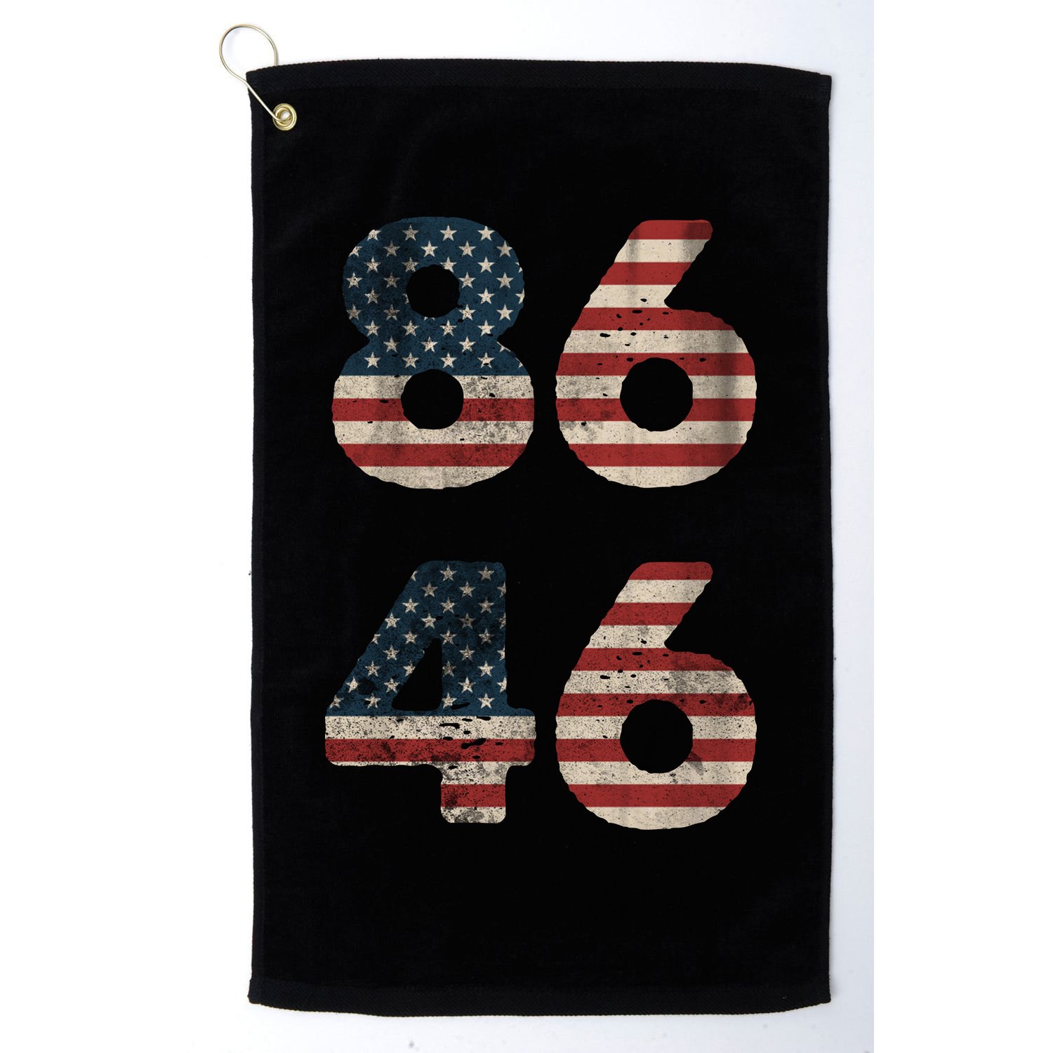 86 46 Impeach Anti Biden Vintage Distressed Golf Towel