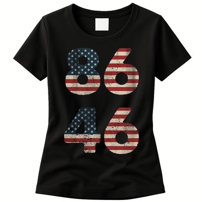 86 46 Impeach Anti Biden Vintage Distressed Womens T-Shirt