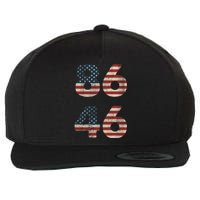 86 46 Impeach Anti Biden Vintage Distressed Wool Snapback Cap