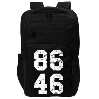 86 46 Impeach Biden 46 Vintage Distressed 8646 Anti Biden Impact Tech Backpack
