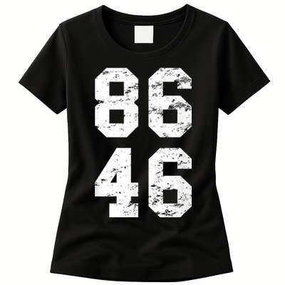 86 46 Impeach Biden 46 Vintage Distressed 8646 Anti Biden Womens T-Shirt