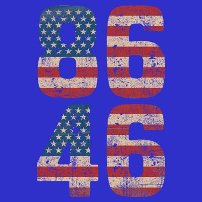 86 46 Impeach Biden 46 Vintage Distressed 8646 Anti Biden T-Shirt
