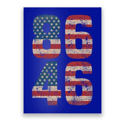 86 46 Impeach Biden 46 Vintage Distressed 8646 Anti Biden Poster