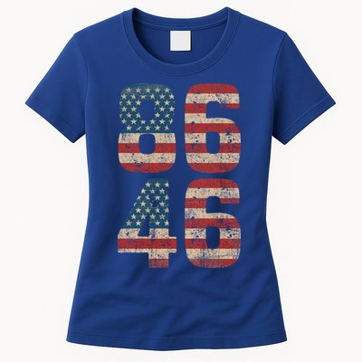 86 46 Impeach Biden 46 Vintage Distressed 8646 Anti Biden Womens T-Shirt