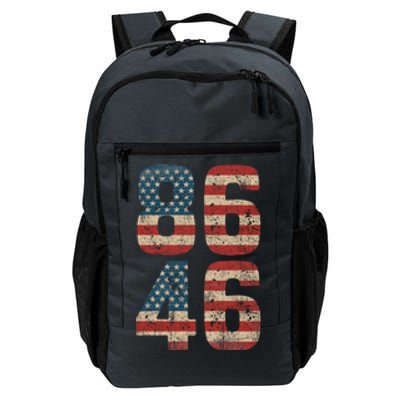 86 46 Impeach Biden 46 Vintage Distressed 8646 Anti Biden Daily Commute Backpack