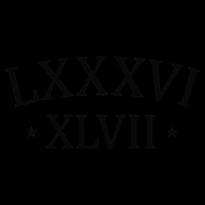 86 47 LXXXVI XLVII Roman Numerals Subtle Anti Trump Backpack