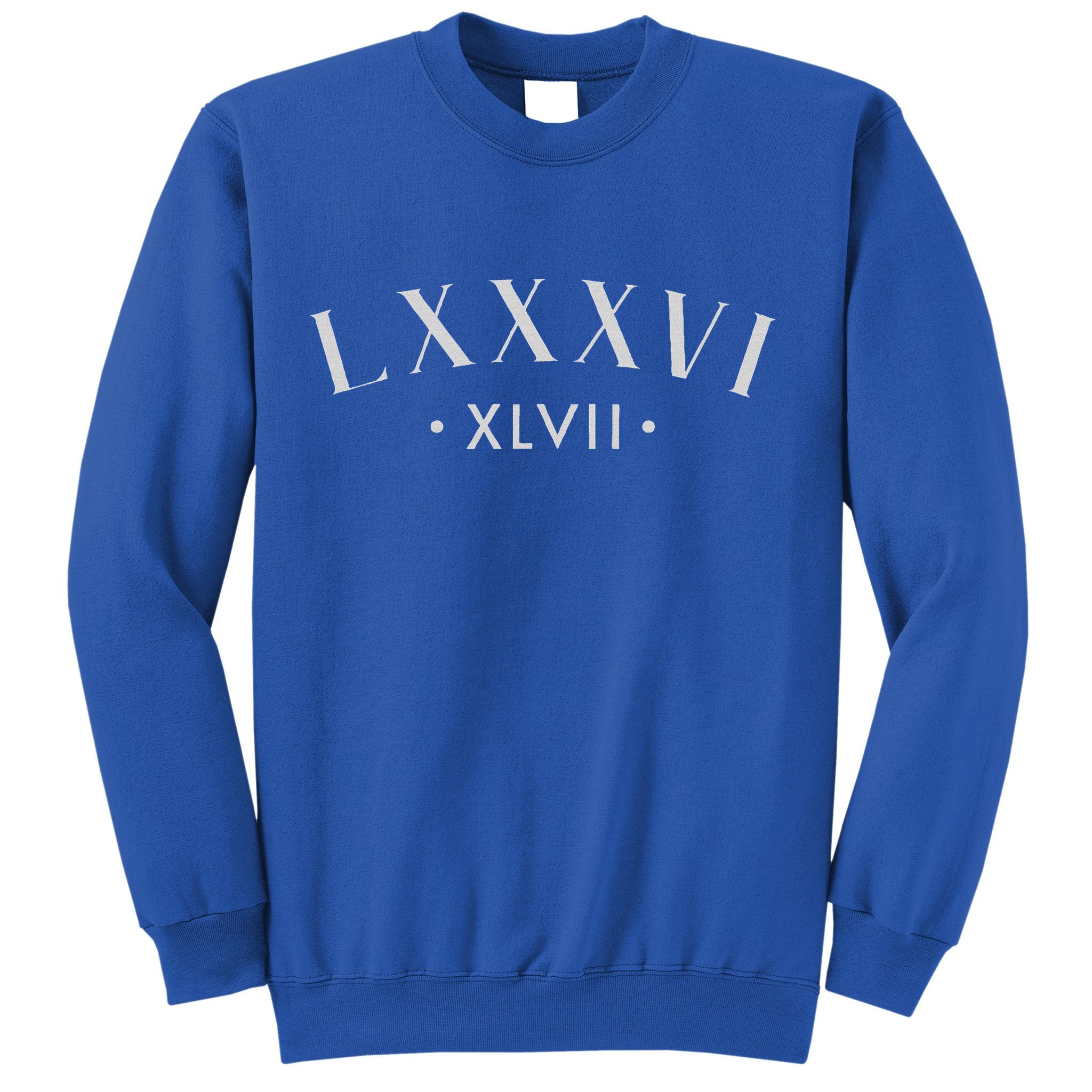86 47 Roman Numerals Lxxxvi Xlvii 8647 Subtle Anti Trump Sweatshirt