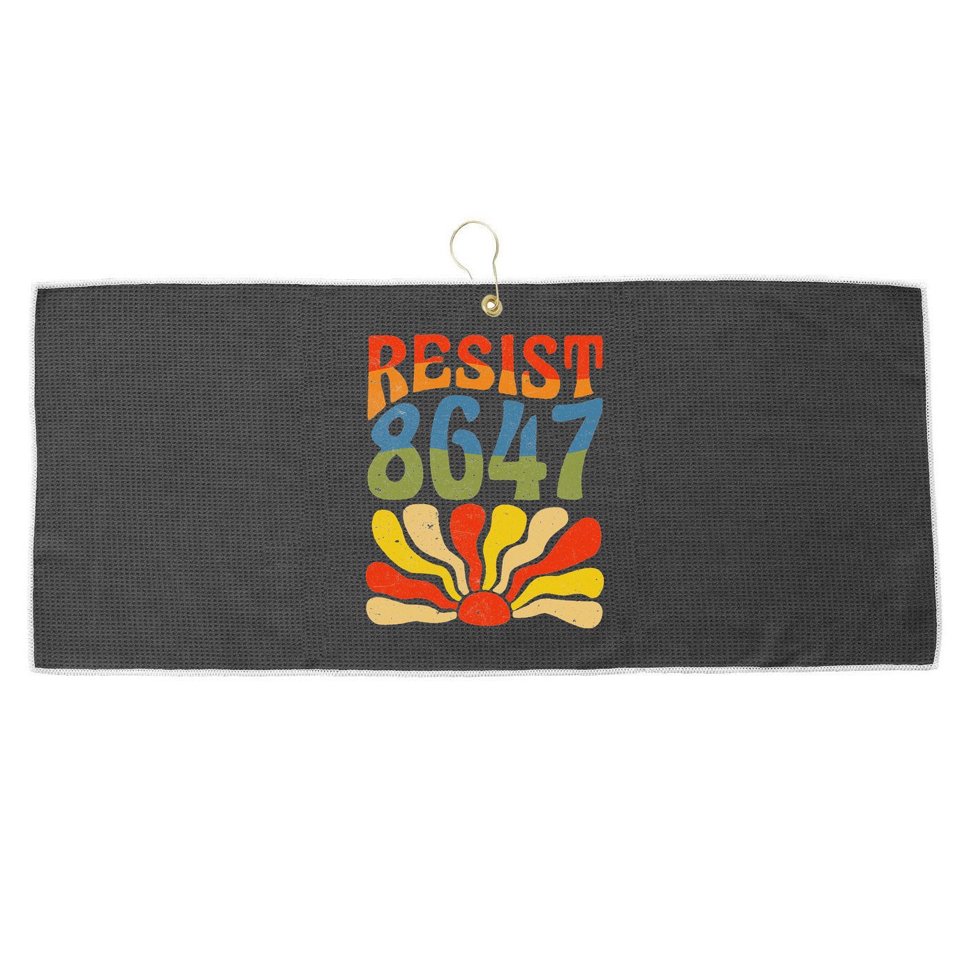86 47 Resist Flower Women President Large Microfiber Waffle Golf Towel