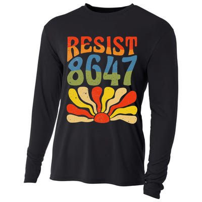 86 47 Resist Flower Women President Cooling Performance Long Sleeve Crew