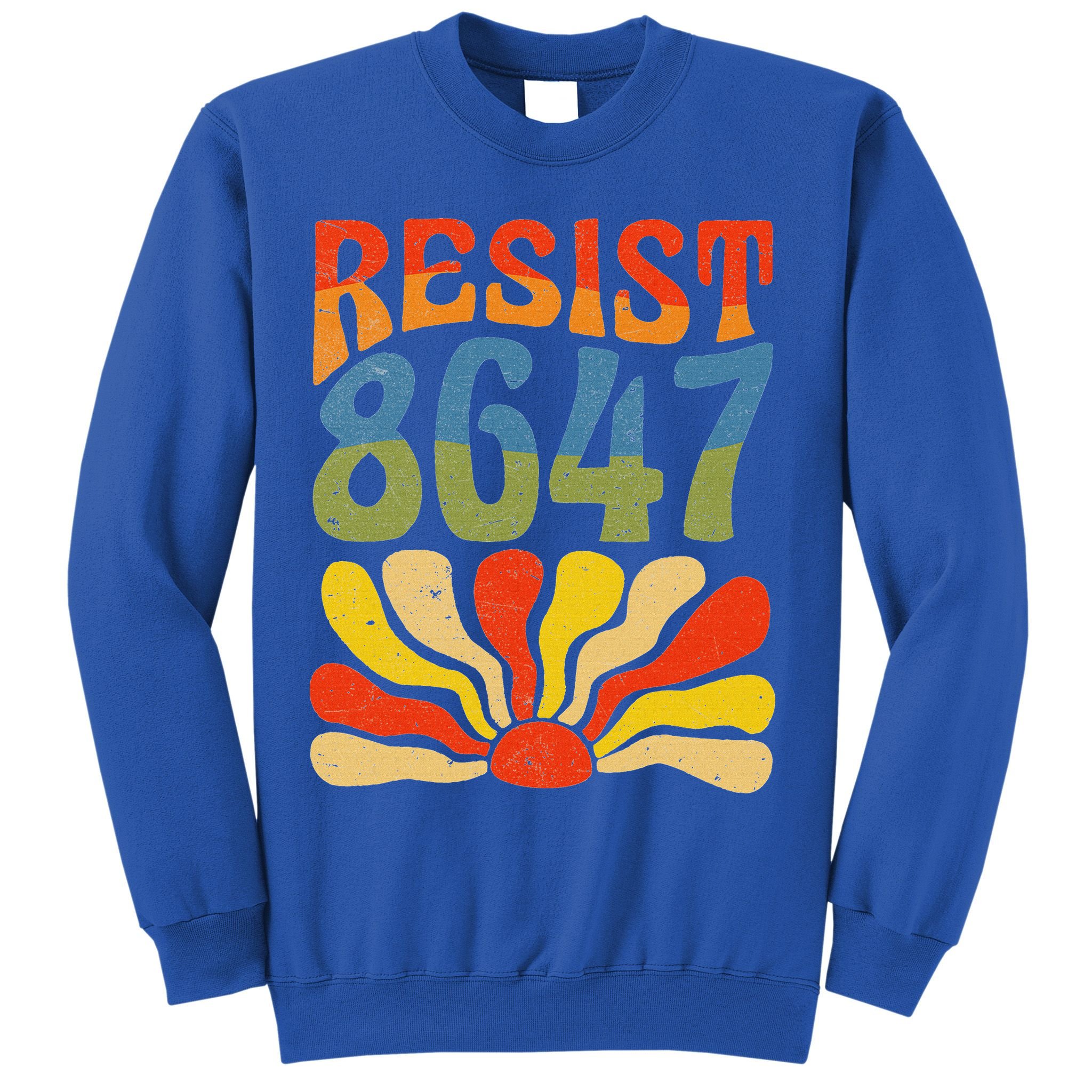 86 47 Resist Flower Women President Sweatshirt