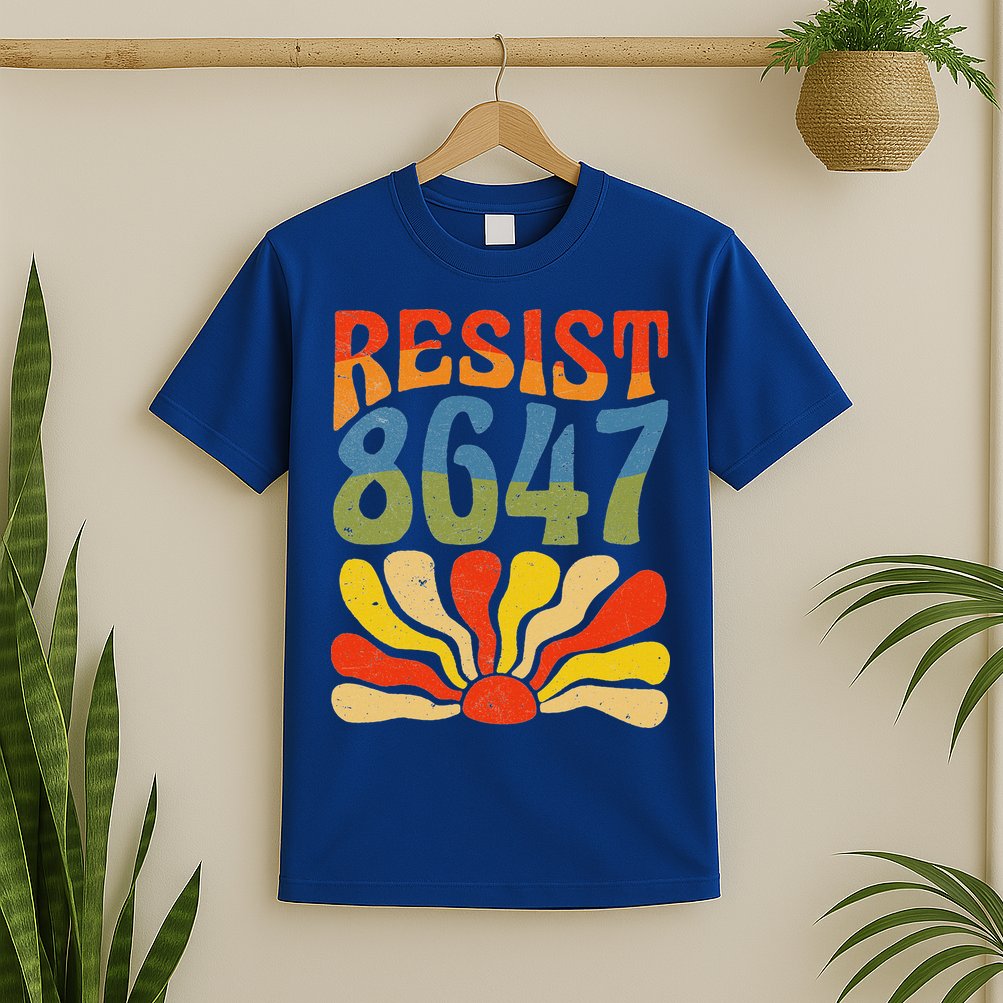 86 47 Resist Flower Women President T-Shirt