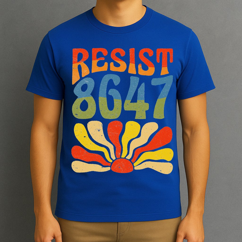 86 47 Resist Flower Women President T-Shirt