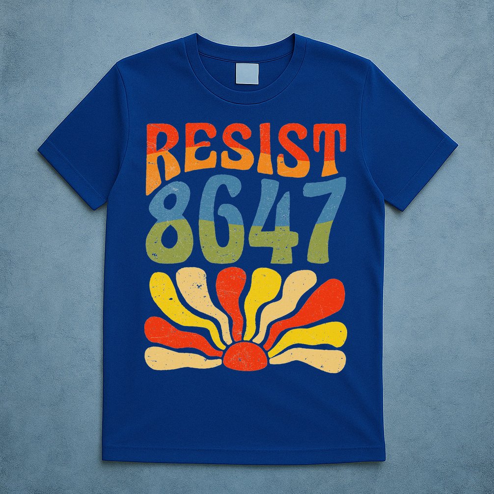 86 47 Resist Flower Women President T-Shirt