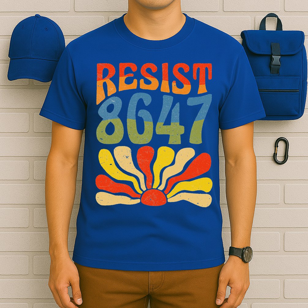 86 47 Resist Flower Women President T-Shirt