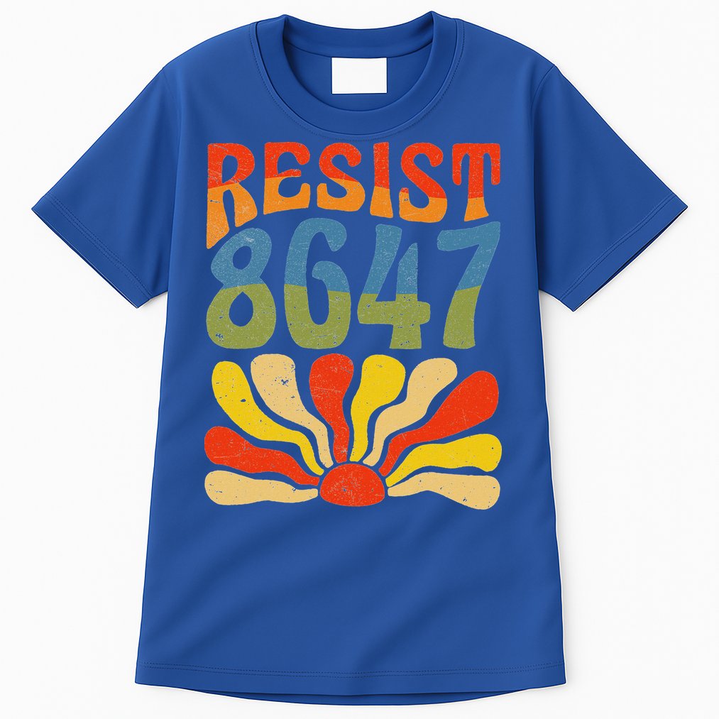 86 47 Resist Flower Women President Tall T-Shirt