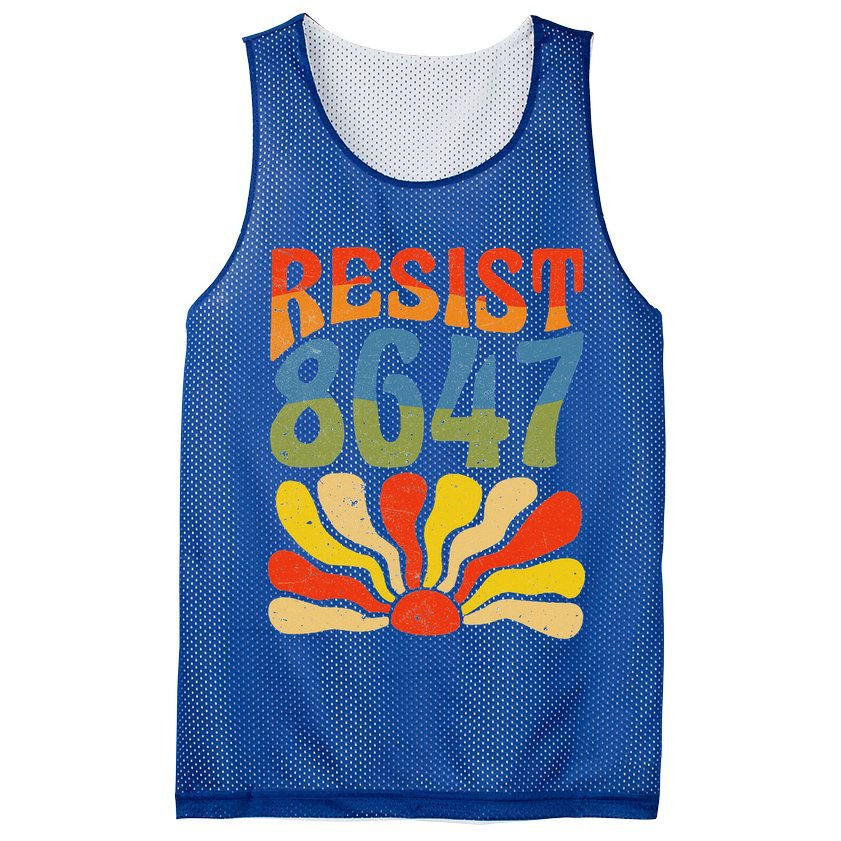 86 47 Resist Flower Women President Mesh Reversible Basketball Jersey Tank
