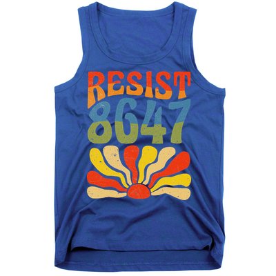 86 47 Resist Flower Women President Tank Top