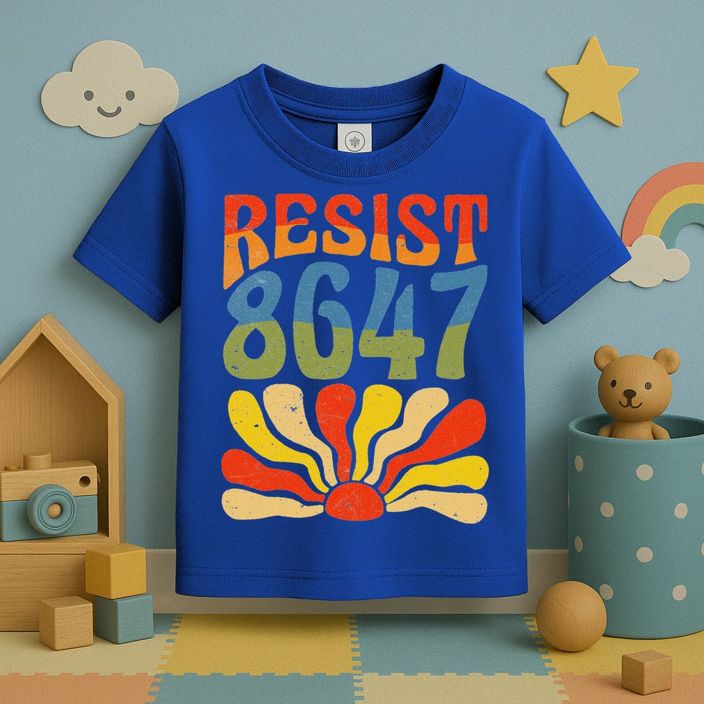 86 47 Resist Flower Women President Toddler T-Shirt