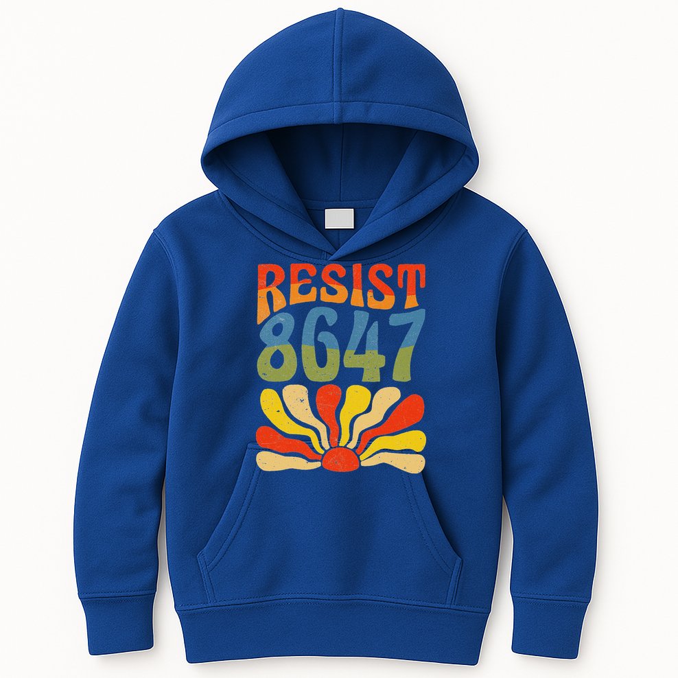 86 47 Resist Flower Women President Kids Hoodie