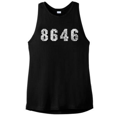 86 46 Republican Trump Political Statement Ladies PosiCharge Tri-Blend Wicking Tank