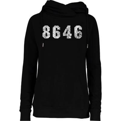 86 46 Republican Trump Political Statement Womens Funnel Neck Pullover Hood