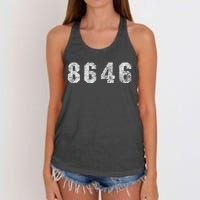 86 46 Republican Trump Political Statement Women's Knotted Racerback Tank