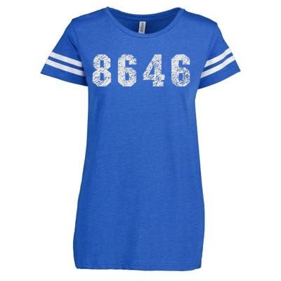 86 46 Republican Trump Political Statement Enza Ladies Jersey Football T-Shirt