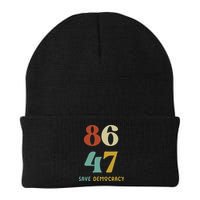 86 47 Save Democracy Anti Trump Political Protest Beanie