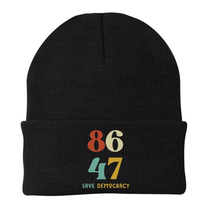 86 47 Save Democracy Anti Trump Political Protest Beanie