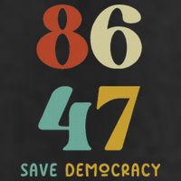 86 47 Save Democracy Anti Trump Political Protest Beanie