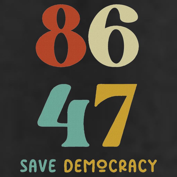 86 47 Save Democracy Anti Trump Political Protest Beanie