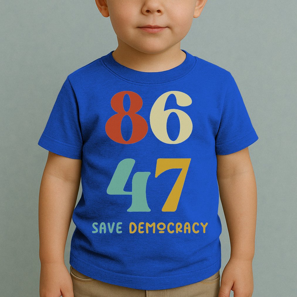 86 47 Save Democracy Anti Trump Political Protest Toddler T-Shirt