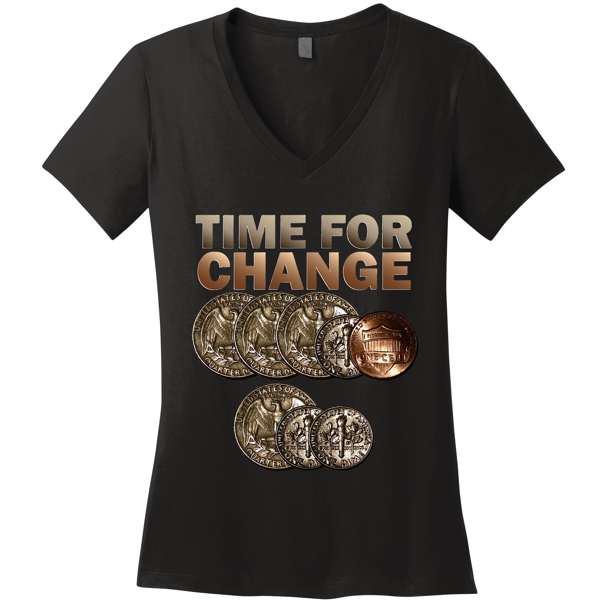 86 45 T Anti Trump 8645 Humor Gift Women's V-Neck T-Shirt