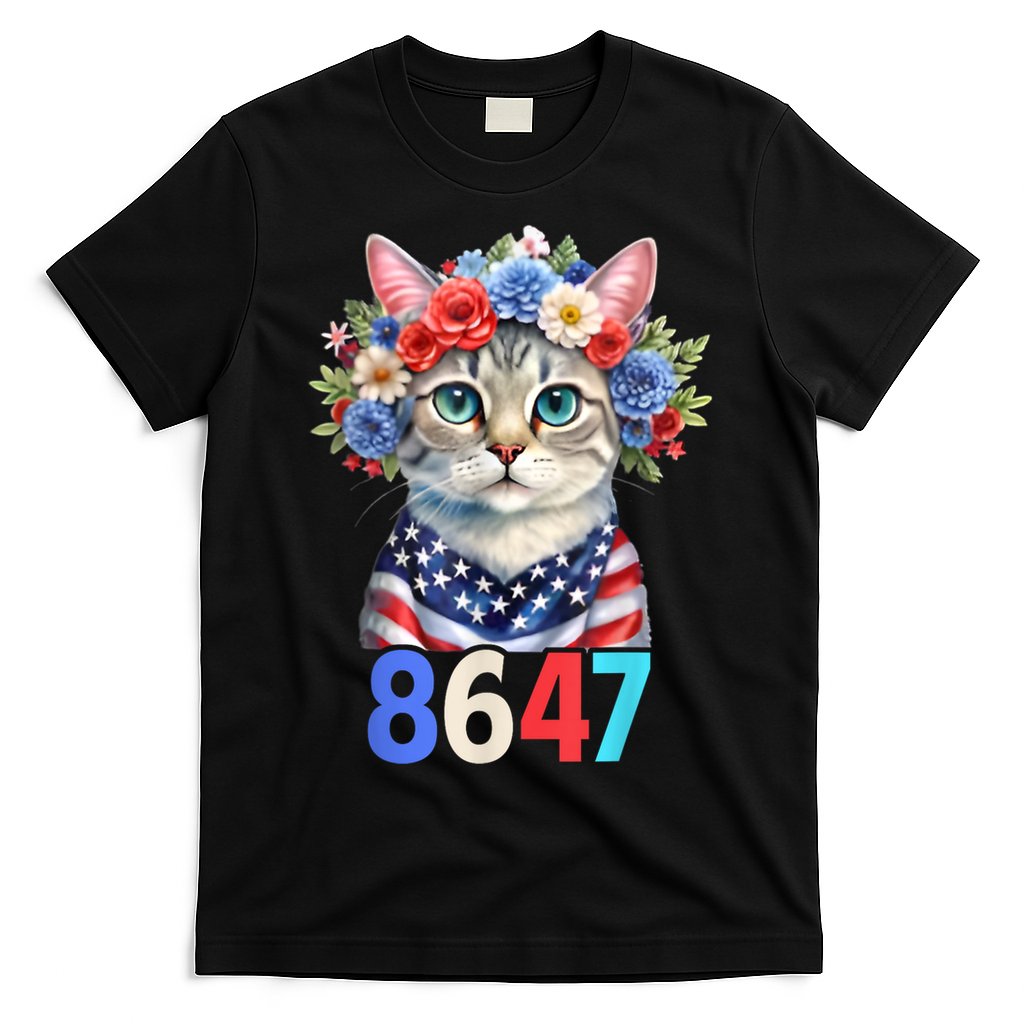 86 47 vintage 8647 outfits 8647 Floral Retro 86 47 Cat Lovers T-Shirt