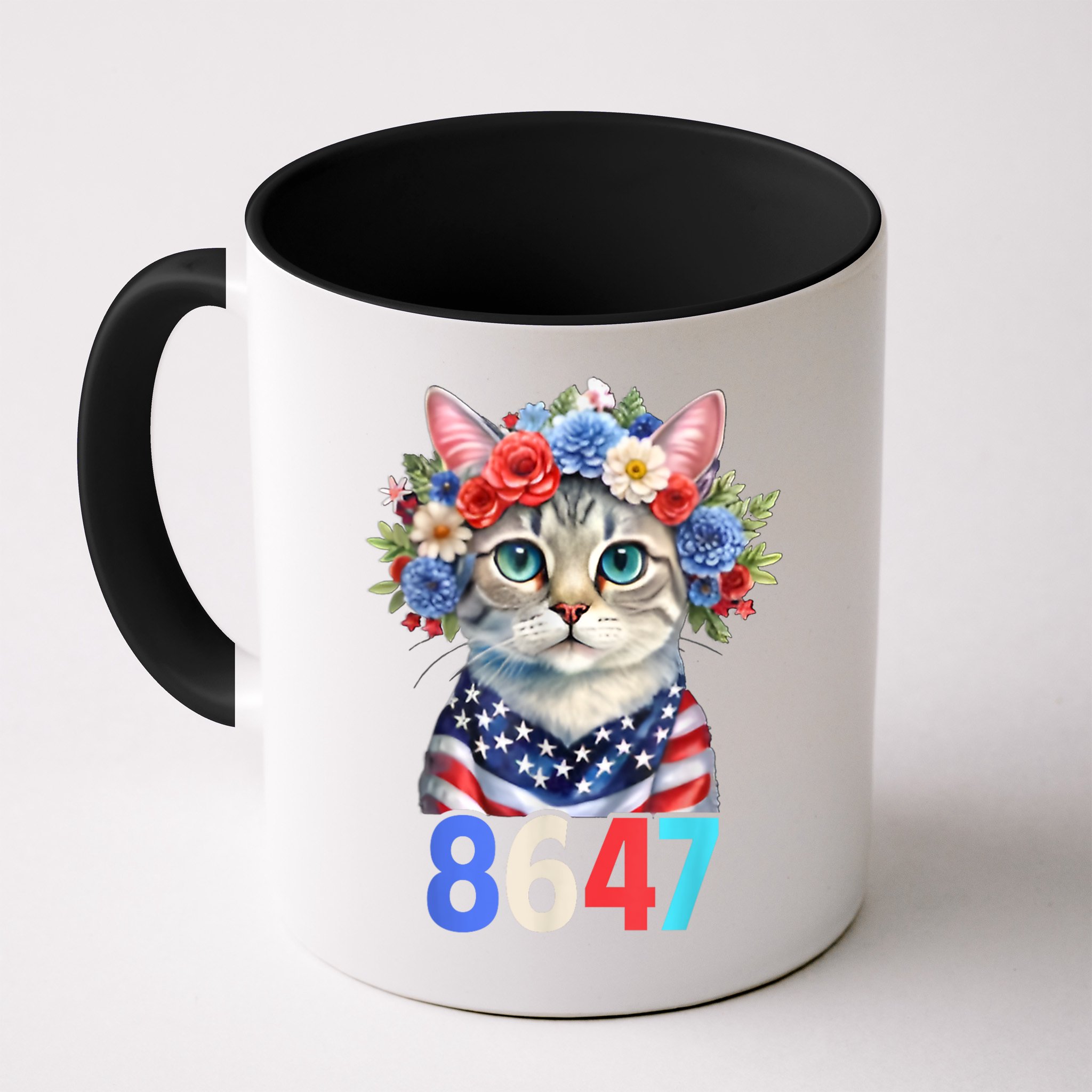 86 47 vintage 8647 outfits 8647 Floral Retro 86 47 Cat Lovers Mug