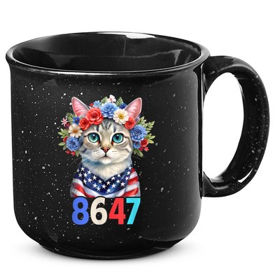 86 47 vintage 8647 outfits 8647 Floral Retro 86 47 Cat Lovers 15oz Campfire Ceramic Mug