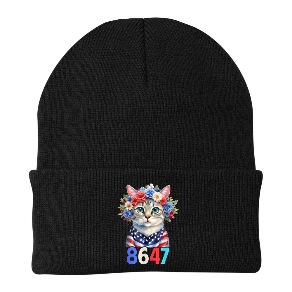 86 47 vintage 8647 outfits 8647 Floral Retro 86 47 Cat Lovers Beanie