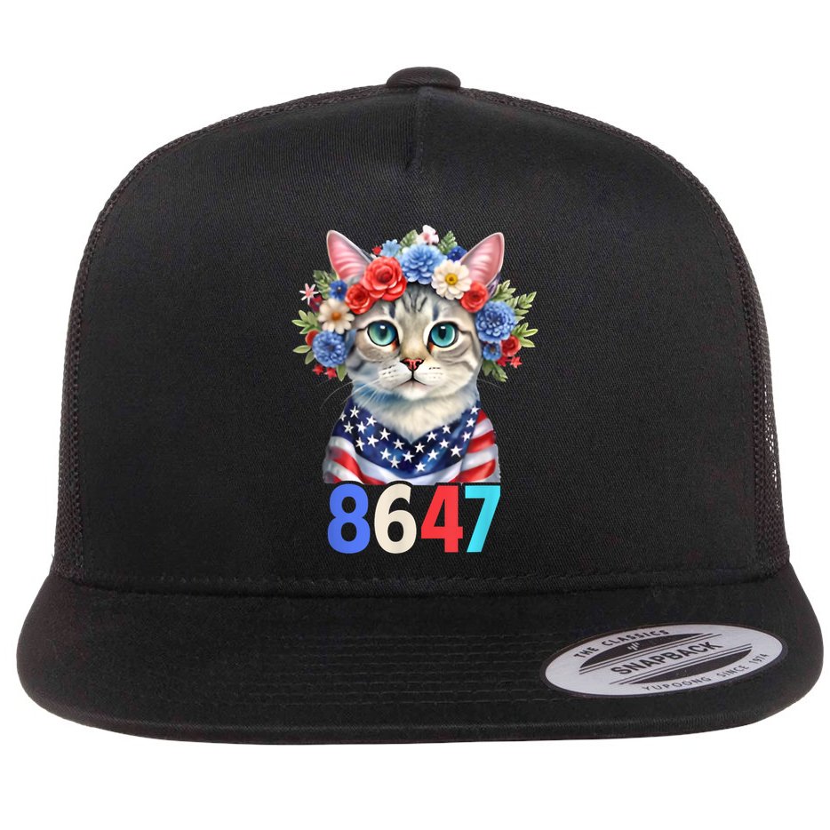 86 47 vintage 8647 outfits 8647 Floral Retro 86 47 Cat Lovers Flat Bill Trucker Hat