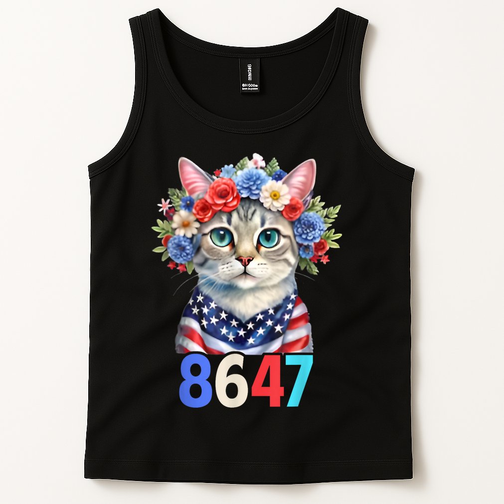 86 47 vintage 8647 outfits 8647 Floral Retro 86 47 Cat Lovers Tank Top
