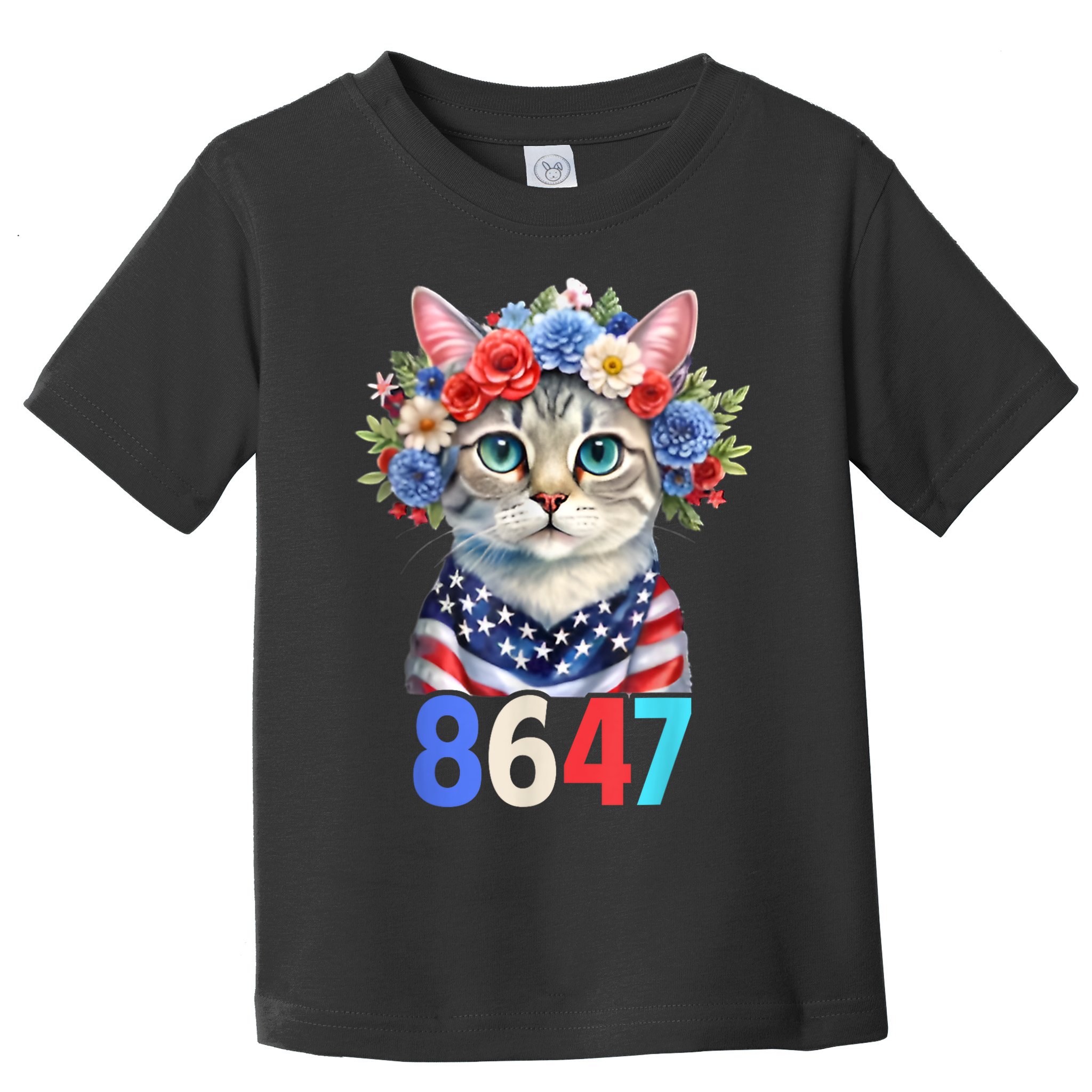86 47 vintage 8647 outfits 8647 Floral Retro 86 47 Cat Lovers Toddler T-Shirt