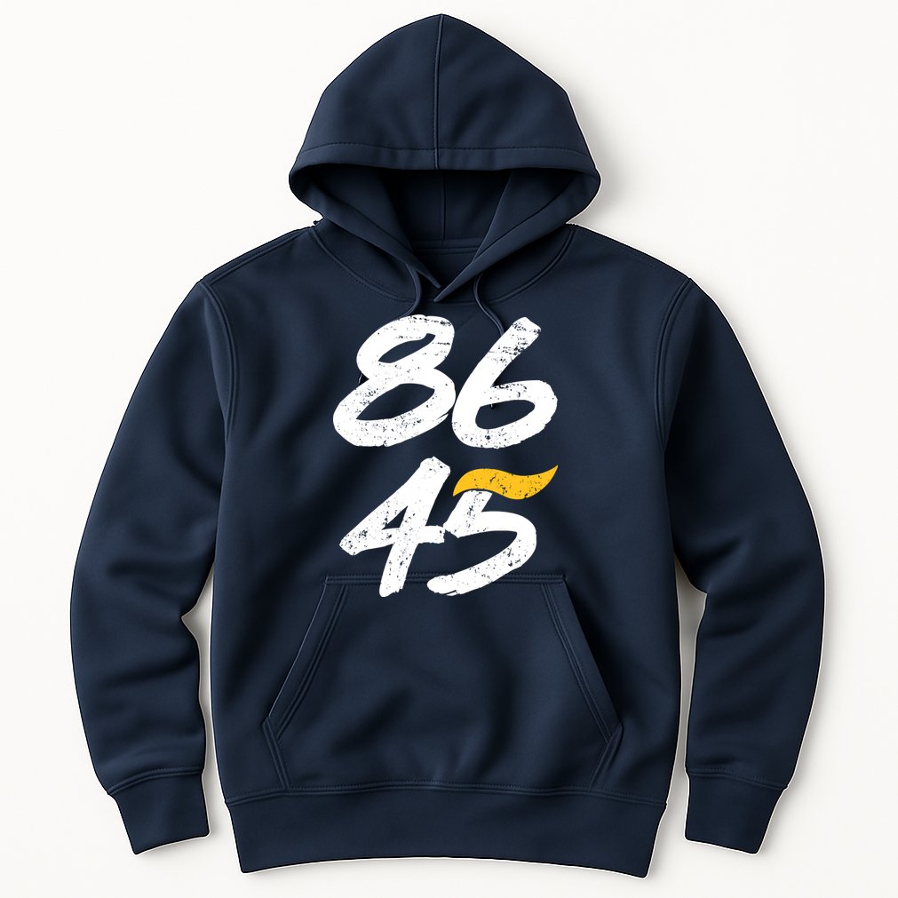 8645 Impeach Trump Vintage Distressed 86 45 Hoodie