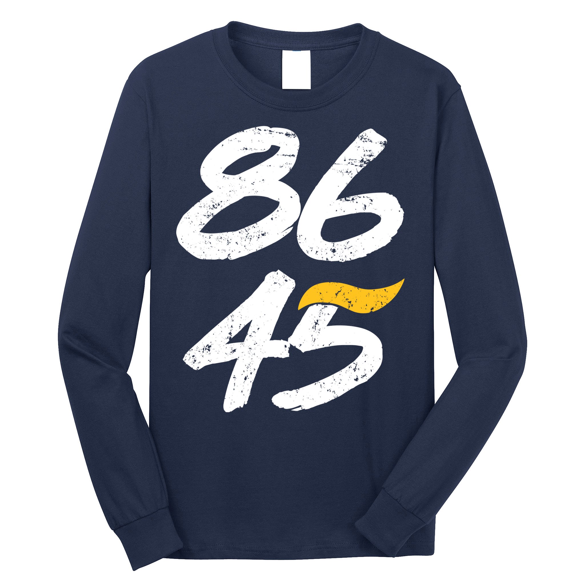 8645 Impeach Trump Vintage Distressed 86 45 Long Sleeve Shirt