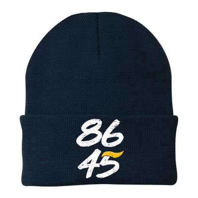 8645 Impeach Trump Vintage Distressed 86 45 Knit Cap Winter Beanie