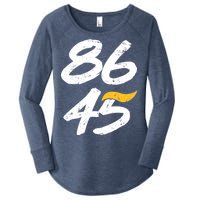 8645 Impeach Trump Vintage Distressed 86 45 Women's Perfect Tri Tunic Long Sleeve Shirt